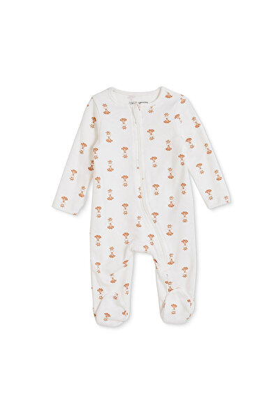 ebebek Hello Baby HelloBaby Erkek Bebek Tulum Hayvan Baskılı Fermuarlı Bisikl...