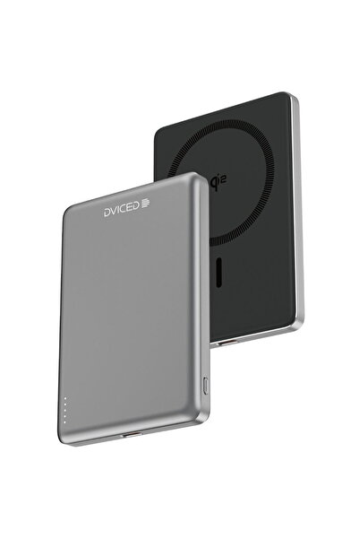 Dviced DV400007 Qi2 Ultrathin External Battery, Wireless, 15 W, MagSafe, 5000...