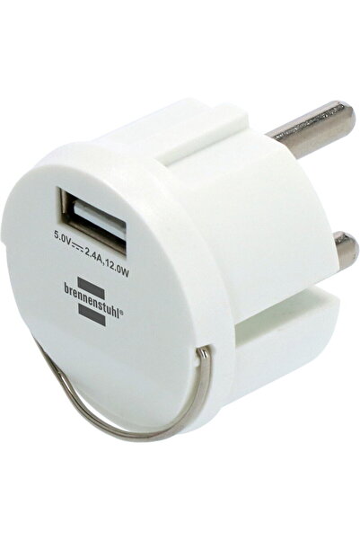 Brennenstuhl Adaptor încărcător USB Brennenstuhl, 2.4A, Alb