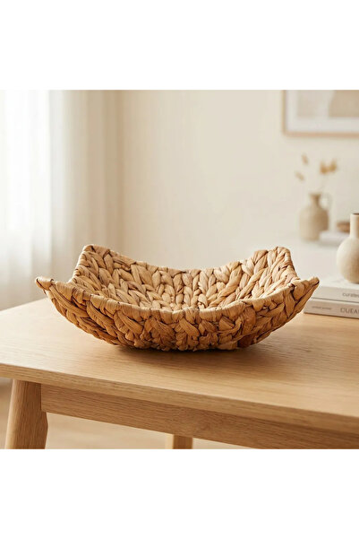 ELZEY HOME Wicker Square Table Fruit Basket 31X31 cm