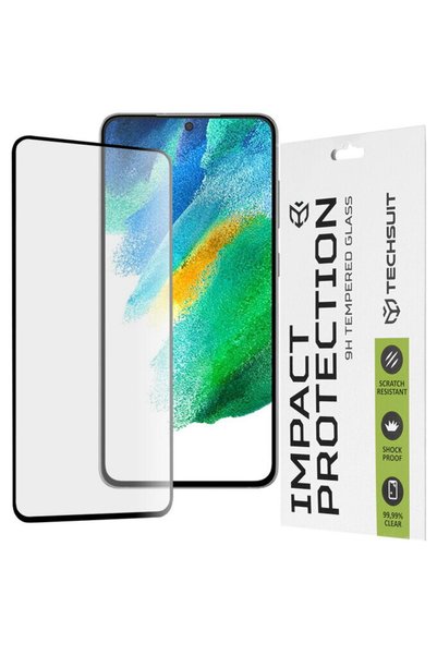 Techsuit Защитно стъкло за Samsung Galaxy S21 FE 5G - 111D с пълно покритие /...