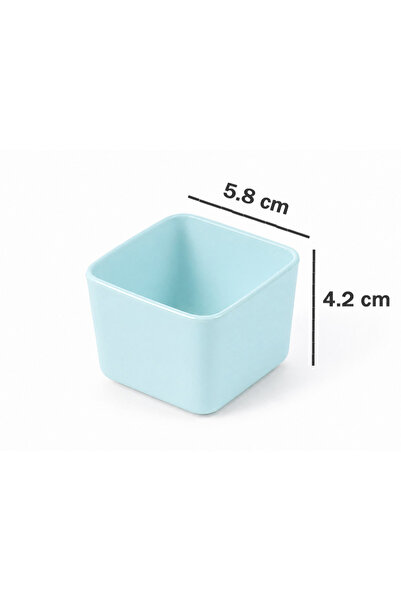 Alezy KK01 Kare Kaktüs Saksı 95 ml 4 Adet