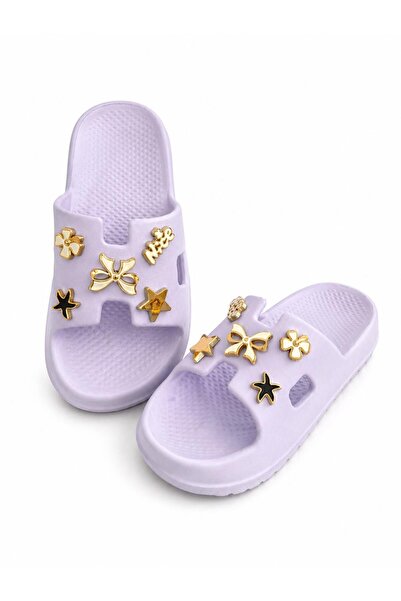 PUREFY Kadın Terlik Çok Rahat Hafif Şık Görünüm Değiştirilebilir Figürlü Deni...