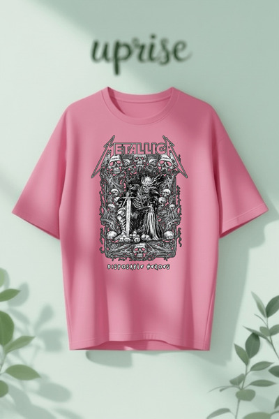 Vordevia Metallica Printed Cotton Oversize T-Shirt