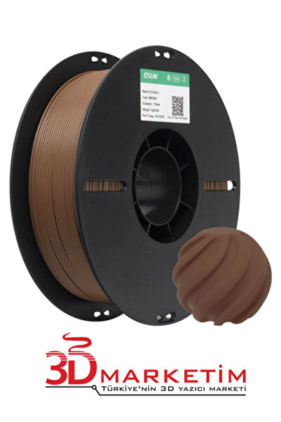 eSun PLA Basic Filament - Kahverengi (1.75mm, 1kg)-3Dmarketim