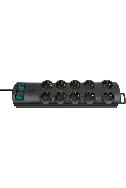 Brennenstuhl Primera-Line Technics 10-socket power strip, Switch, 2m, Black