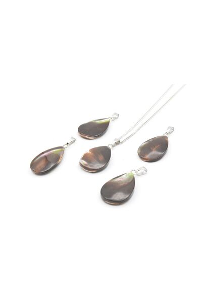 Murty99 Original Natural Stone Drop Model Abalone Necklace 001