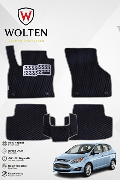 w wolten german engineered C-MAX-FORD-(2003-2019) İÇİN EVA İÇ PASPAS TAKIMI (...