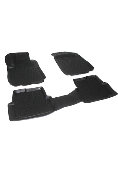 LEO Set 4 covorașe de podea din cauciuc tip tavă TOYOTA AVENSIS II 2003-2009