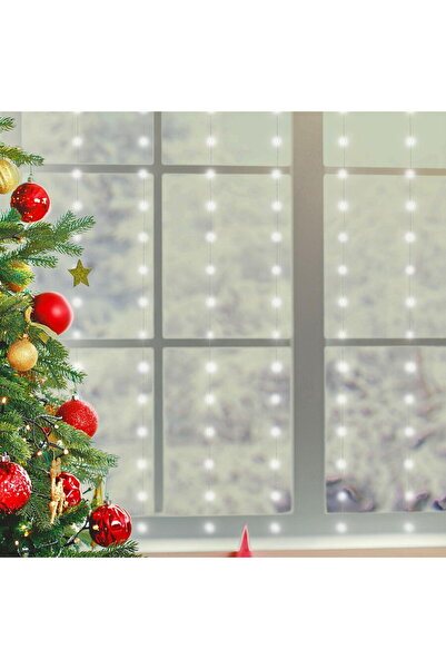 Somogyi Perdea de lumini microLED, interior, 3x2m, 10 fire/20xLED, alb rece, ...