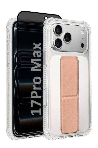 CATANES 2 Packs Finger Grip Clear Case Cover for iPhone 17 Pro Max - Kickstan...