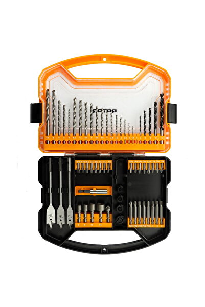 Rotor Bit set, sockets and drills, 62 pieces RBB62