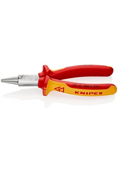 Knipex 22 06 160, Μυτοτσίμπιδο με στρογγυλά ράμφη, επιχρωμιωμένο, 1000V, 160mm