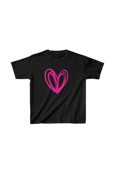 Mariposa Secret Unisex Kids Printed T-Shirt - Black