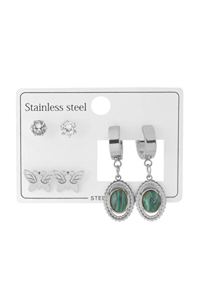 ÖZÇTAKI 316 L Stainless Steel - Anti-Allergic - Non-Tarnish - Set of 3 - Wome...
