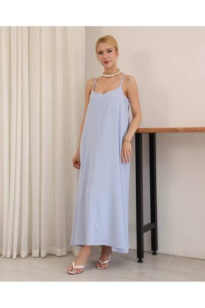 MVK MAVEKA COLLECTİON Lined Summer Dress with Rope Straps