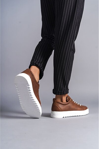 SALWO Aslw152 Cool Lace-Up Leather Men's Casual Sports Classic Shoes Cbt - Tan
