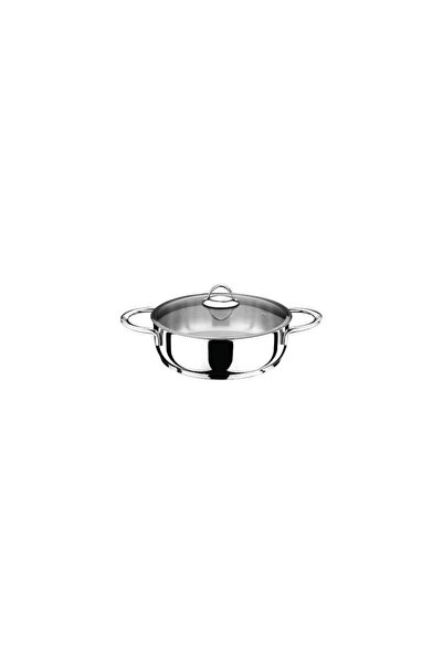Altabi Stainless Steel Roaster 22 cm with Glass Lid