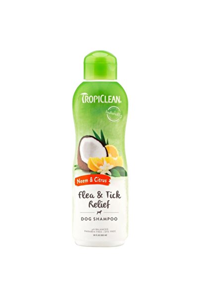 Tropiclean Flea & Tick Relief Shampoo Σαμπουάν Σκύλου Γάτας 592ml