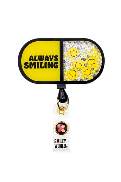 KOI SmileyWorld Happiness Suport retractabil pentru ecuson cu clemă pentru le...