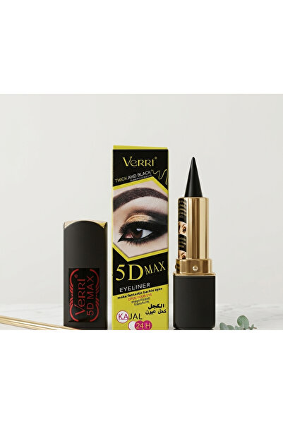Verri Kalıcı Siyah Sürme Eyeliner Yoğun Pigmentli Suya Dayanıklı Dipliner Göz...