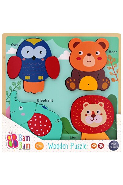Bambam Wooden puzzle, BamBam, Wild animals