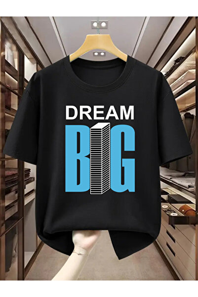 yiou trendy clothing تي شيرت رجالي قصير الأكمام من القطن الخالص مطبوع عليه عب...