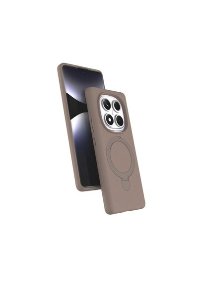 OEM Xiaomi Redmi Note 14 Pro 4g Regal Magsafe Stand Cover - Desert Titanium