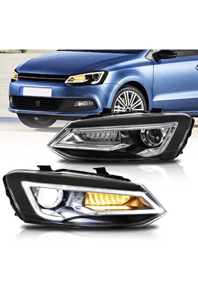 X POWER TUNİNG VW POLO 6R 2011-2012-2013 AUDİ DİZAYN LEDLİ ÖN FAR