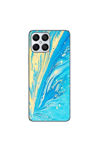 OEM Husa compatibila cu Honor X8 4G Silicon Gel Tpu Model Aqua Bloom