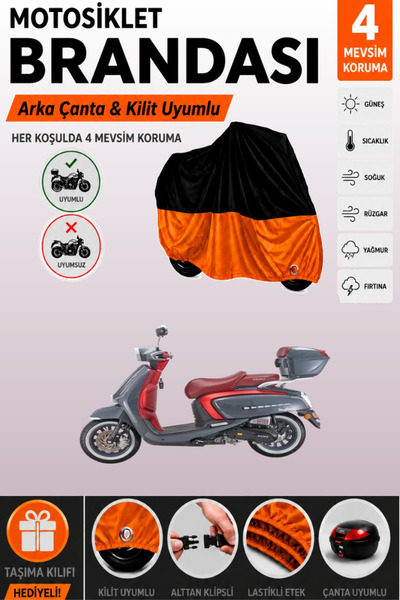 Cemku Double Black Top - Orange Bottom, Rear Bag Compatible Arora Mojito 50 M...