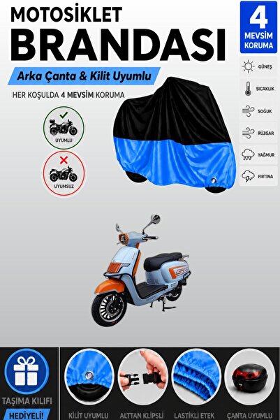 Cemku Double Black Top - Blue Bottom, Rear Bag Compatible Apachi Beauty 50 Mo...