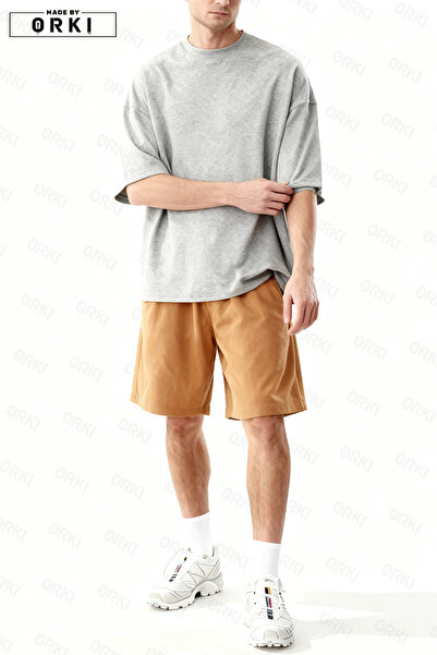 EFFRENATU Men's Oversize Relaxed T-Shirt Shorts Set 2-Piece Premium Summer Co...