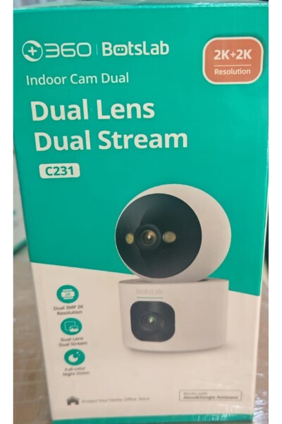 Botslab C231 Dual Lens Dual Stream Smart WiFi Camera 2K+2K Resolution