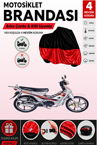 Cemku Double Black Top - Red Bottom, Rear Bag Compatible Falcon Kmt 50 Magic ...