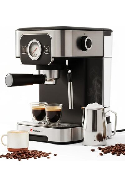 MEBASHI Espresso Coffee Machine - 1.8L, 20-Bar Pump, Thermoblock Heating, Mat...