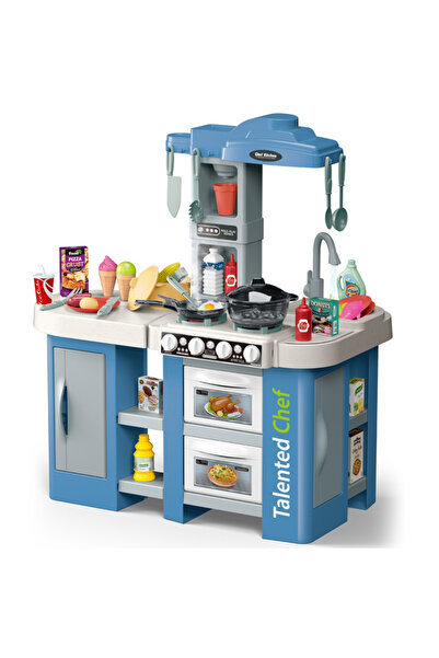 LITTLE ANGEL Kids Pretend Play Kitchen Set with 72 Accessories