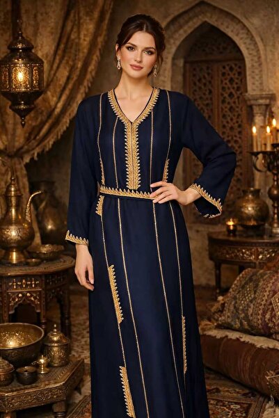shahad fashion جلابيه سهره تطريز ذهبي فاخر