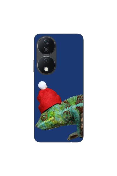 OEM Калъф, съвместим с Honor X7b, силиконов гел TPU, с десен Коледен хамелеон