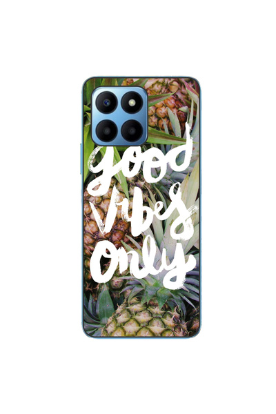 OEM Husa compatibila cu Honor 70 Lite Silicon Gel Tpu Model Good Vibes Only