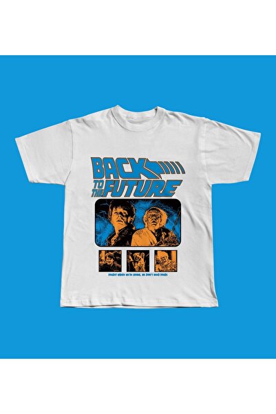 Grafftee Clothing تي شيرت كبير الحجم مطبوع عليه Back to Future للجنسين
