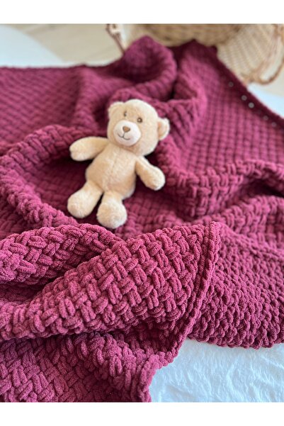 El Örgüsü Puffy Fine Bebek Battaniyesi – Yumuşak Dokulu