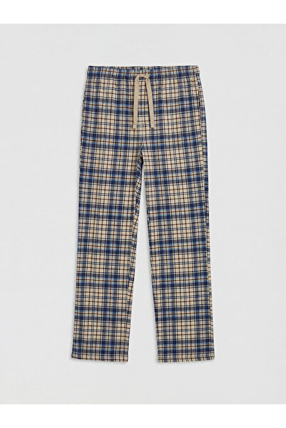 LC Waikiki Beige standard fit plaid men's pajama bottoms from güli̇s store