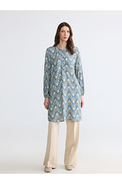 LC Waikiki Judge Collar Patterned Women's Tunic