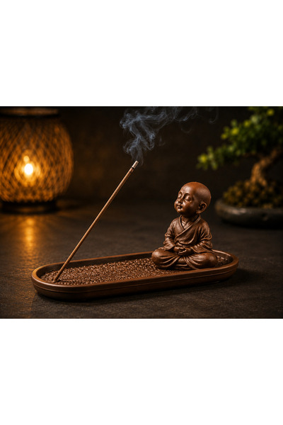 farist Modern Buddha Figürlü Tütsülük – Dekoratif Minimalist Tütsü Tutucu | E...
