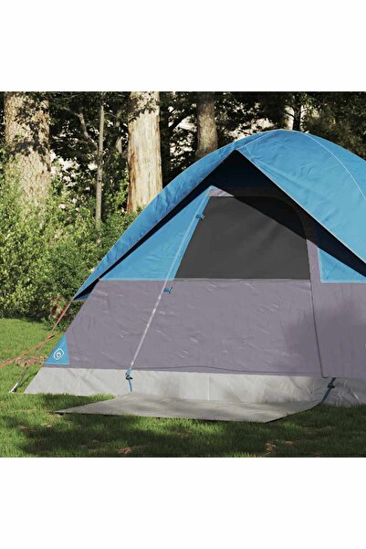 vidaxl Cort de camping cupola pentru 2 persoane, albastru, impermeabil