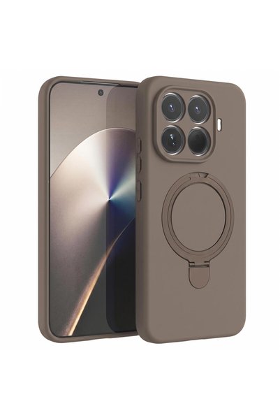 Microsonic Xiaomi 15t Pro Compatible Case Aura Stand Magsafe Brown