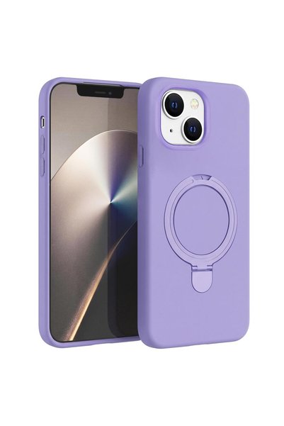 Microsonic Case Compatible with Apple iPhone 13 Aura Stand Magsafe Lilac