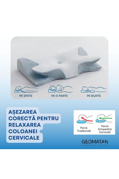 GEOMATAN GEOMATAN® cervical sleeping Pillow , orthopedic, memory foam, anti-s...