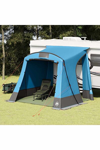vidaxl Cort pentru hayon cu acoperis albastru 285 x 255 x 245 cm tafta
